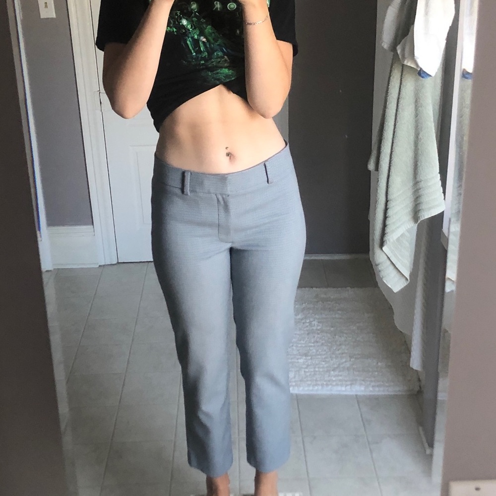 Club Monaco Blue & Black Plaid Pant